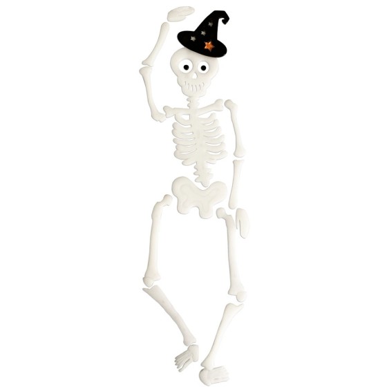 Set Figuras Gel     Esqueleto Halloween