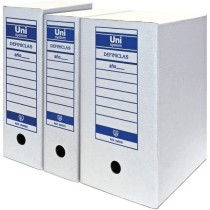 Archivo Definitivo Cartón Folio Blanco Fsc Unisystem
