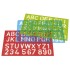 Plantilla Letras Y Numeros 40 mm Colores Surtidos Westcott