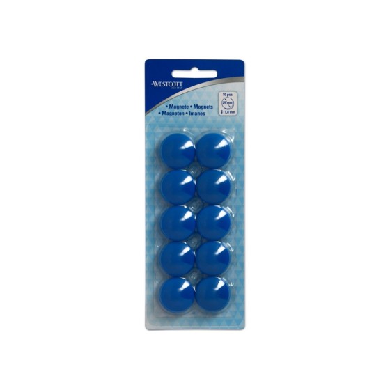 Blister 10 Imanes 25mm Azul Westcott