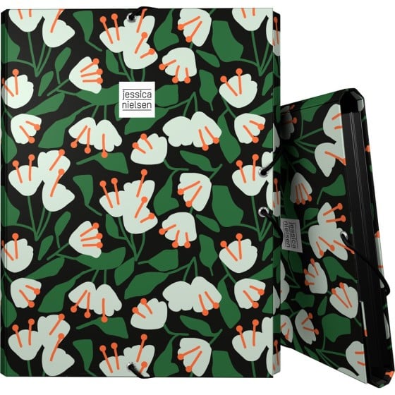 Carpeta Gomas Con 3 Solapas Papel Plastificado Soft Folio Fsc Jessica Nielsen  Bells Grafoplás