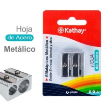 Blister 1 AfilaLápices Metal Doble Entrada Kathay