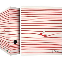Carpeta De Anillas Papel Plastificado Brillo A4 4X40mm Con Ollao Fsc Nina  Relax Grafoplás