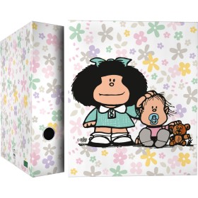 Carpeta De Anillas Papel Plastificado Soft A4 4X40mm Con Ollao Fsc Mafalda  Grafoplás