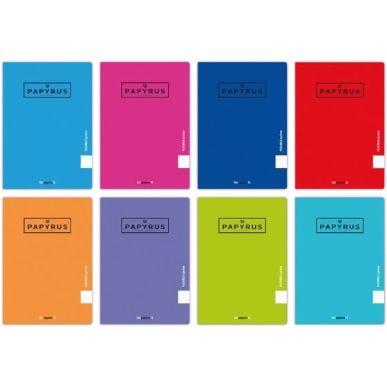 Libretas Grapa A5+ Liso 48 Hojas 90 G Colores Surtidos Tapa Polipropileno Papyrus