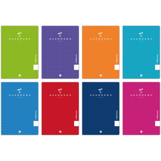 Libretas Grapa A5+ Liso 48 Hojas 90 G Colores Surtidos Tapa Polipropileno Guerrero