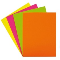 Paquete 500 Papel Colores Flúor A4 75 G Fucsia Fixo