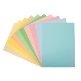 Paquete 100 Papel Colores Pastel A4 80 G Rosa Fixo