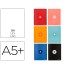 Libreta liderpapel antartik a5+ plus cosida 48 hojas 90g/m2 liso sin margen 6 colores surtidos