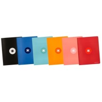 Libreta liderpapel antartik a5+ plus cosida 48 hojas 90g/m2 rayado horizontal con margen 6 colores surtidos