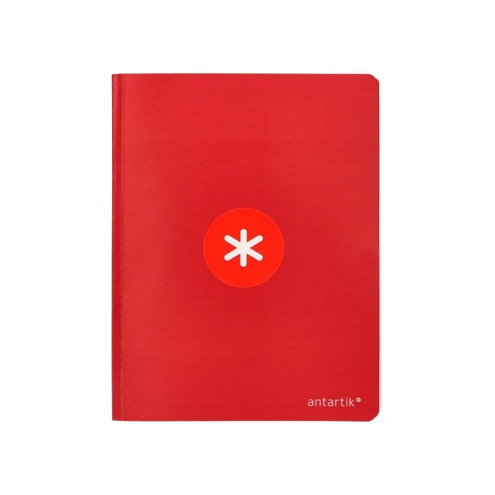 Libreta liderpapel antartik a5+ plus cosida 48 hojas 90g/m2 cuadro 5mm con margen 6 colores surtidos