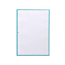 Recambio liderpapel a4 antartik 80 hojas 90g/m2 cuadro 5mm 4 taladros 1 banda con marco color turquesa