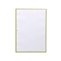 Recambio liderpapel a4 antartik 80 hojas 90g/m2 cuadro 5mm 4 taladros 1 banda con marco color verde