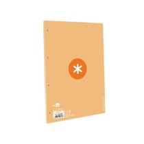 Recambio liderpapel a4 antartik 80 hojas 90g/m2 cuadro 5mm 4 taladros 1 banda con marco color amarillo