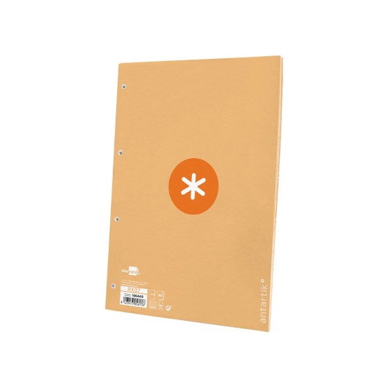 Recambio liderpapel a4 antartik 80 hojas 90g/m2 cuadro 5mm 4 taladros 1 banda con marco color amarillo