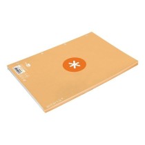 Recambio liderpapel a4 antartik 80 hojas 90g/m2 cuadro 5mm 4 taladros 1 banda con marco color amarillo