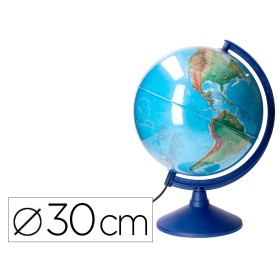 Globo terraqueo liderpapel con luz fisico y politico escribible diametro 30 cm