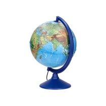 Globo terraqueo liderpapel con luz fisico y politico diametro 26 cm