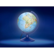 Globo terraqueo liderpapel con luz fisico y politico con animales diametro 20 cm