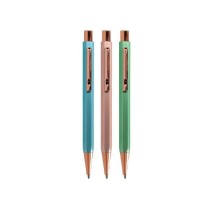 Boligrafo belius brela cuerpo hexagonal con clip colores pasteles caja de regalo con 3 boligrafos