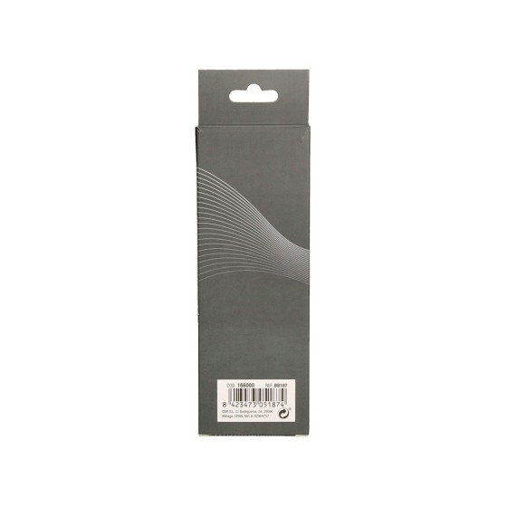 Juego boligrafo y roller belius norwich cuerpo negro mate y detalles cromados satinados en caja regalo