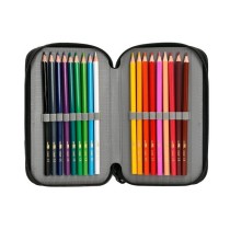 Plumier escolar antartik triple color rojo 36 piezas