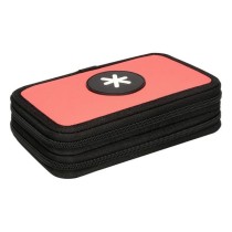 Plumier escolar antartik doble color coral 28 piezas
