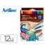 Rotulador artline supreme brush epfs pintura base de agua punta tipo pincel trazo fino bolsa de 12 unidades