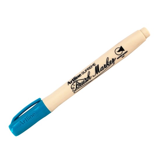 Rotulador artline supreme brush epfs pintura base de agua punta tipo pincel trazo fino turquesa