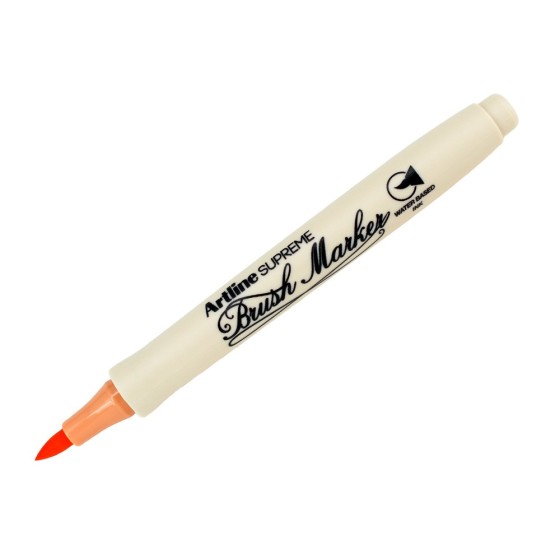 Rotulador artline supreme brush epfs pintura base de agua punta tipo pincel trazo fino albaricoque