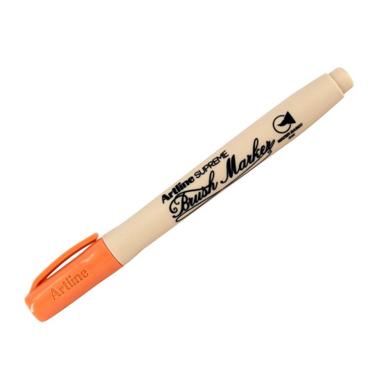 Rotulador artline supreme brush epfs pintura base de agua punta tipo pincel trazo fino albaricoque
