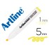 Rotulador artline fluorescente ek-660 amarillo pastel punta biselada
