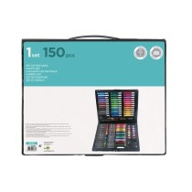 Estuche de pintura liderpapel plastico 150 piezas 36x31x4 cm