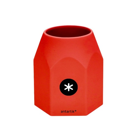 Cubilete portalapices antartik silicona hexagonal colores surtidos intensos azul mostaza negro y rojo