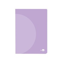 Libreta liderpapel 360 tapa de plastico a4 48 hojas 90g/m2 horizontal con doble margen colores pastel
