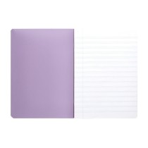 Libreta liderpapel 360 tapa de plastico a4 48 hojas 90g/m2 horizontal con doble margen colores pastel