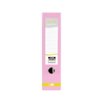Archivador de palanca liderpapel a4 color system forrado sin rado lomo 80 mm rosa compresor metalico
