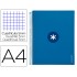 Cuaderno espiral liderpapel a4 micro antartik tapa forrada120h 100 gr cuadro 5mm 5 banda4 taladros color azul marino
