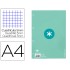 Recambio liderpapel a4 antartik 80 hojas 90g/m2 cuadro 5 mm 4 taladros 1 banda marco color menta