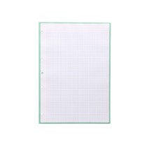 Recambio liderpapel a4 antartik 80 hojas 90g/m2 cuadro 5 mm 4 taladros 1 banda marco color menta