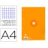 Recambio liderpapel a4 antartik 80 hojas 90g/m2 cuadro 5 mm 4 taladros 1 banda marco color mostaza