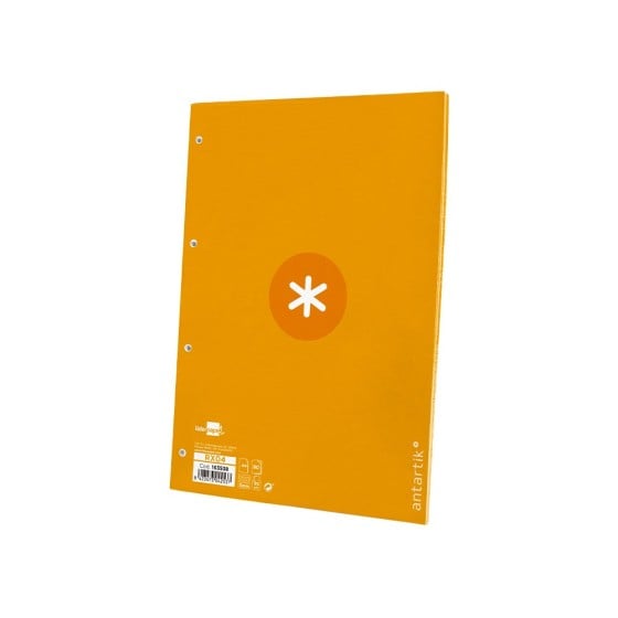 Recambio liderpapel a4 antartik 80 hojas 90g/m2 cuadro 5 mm 4 taladros 1 banda marco color mostaza