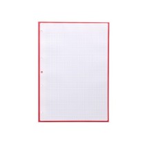 Recambio liderpapel a4 antartik 80 hojas 90g/m2 cuadro 5 mm 4 taladros 1 banda marco color frambuesa