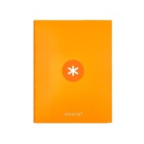 Carpeta liderpapel antartik a4 forrada 4 anillas 25 mm redondas color mostaza