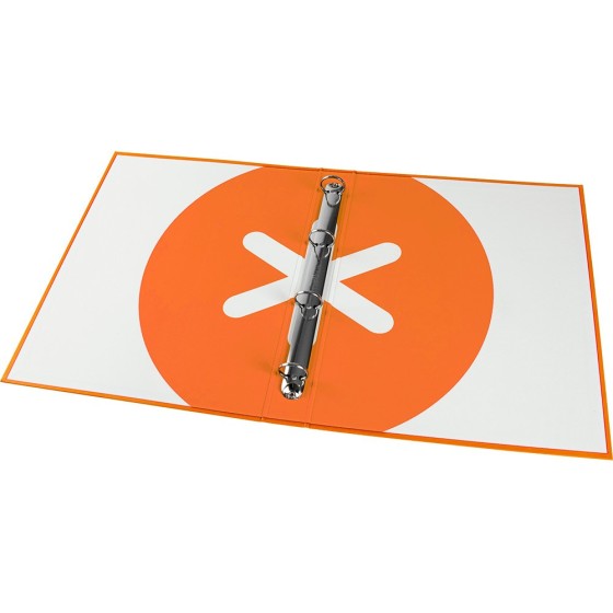 Carpeta liderpapel antartik a4 forrada 4 anillas 25 mm redondas color mostaza