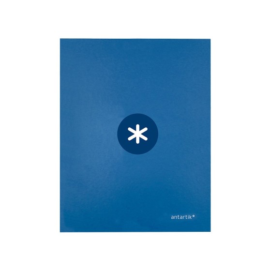Carpeta liderpapel antartik a4 forrada 4 anillas 25 mm redondas color azul oscuro