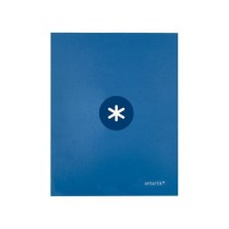 Carpeta liderpapel antartik a4 forrada 4 anillas 25 mm redondas color azul oscuro