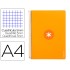 Cuaderno espiral liderpapel a4 micro antartik tapa dura 80h 100gr cuadro 5mm sin banda4 taladros color mostaza