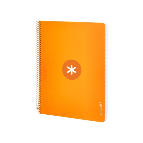 Cuaderno espiral liderpapel a4 micro antartik tapa dura 80h 100gr cuadro 5mm sin banda4 taladros color mostaza