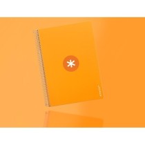 Cuaderno espiral liderpapel a4 micro antartik tapa dura 80h 100gr cuadro 5mm sin banda4 taladros color mostaza